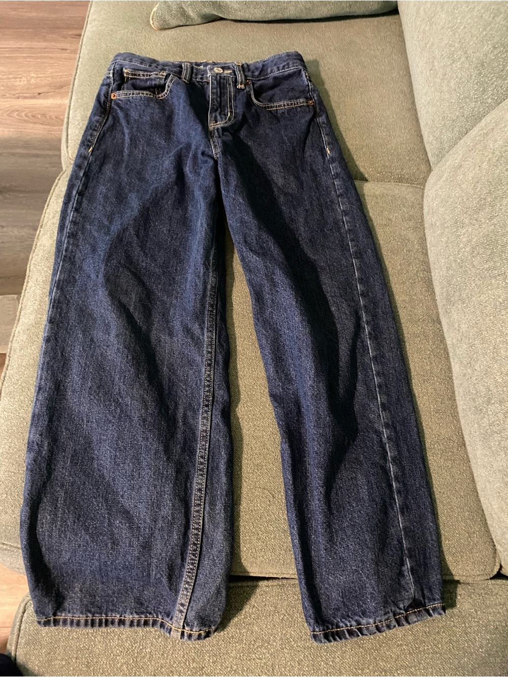 Old Navy Navy Blue Wide-Leg Kids Jeans